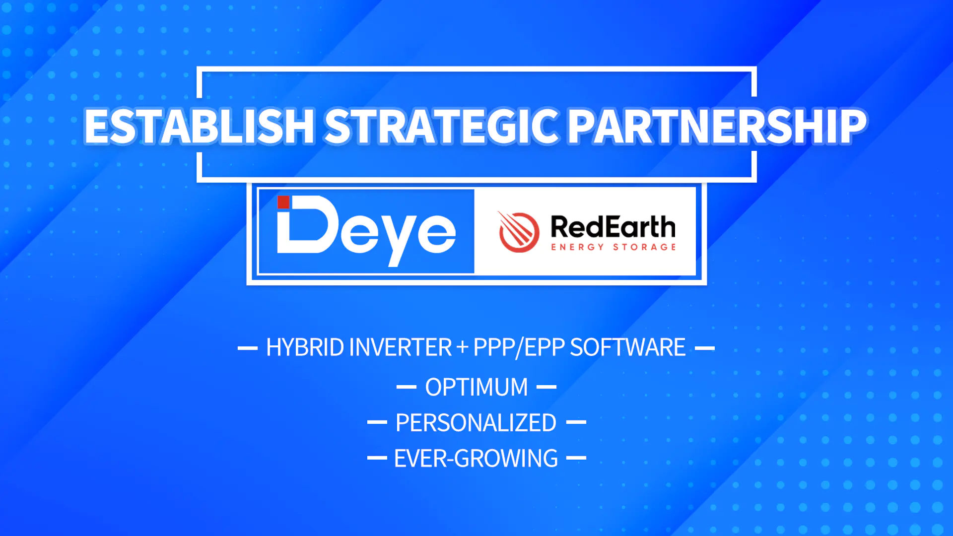 Deye and RedEarth Announce Strategic Partnership in the South Pacific